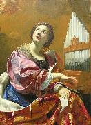 Simon Vouet Saint Cecilia oil painting